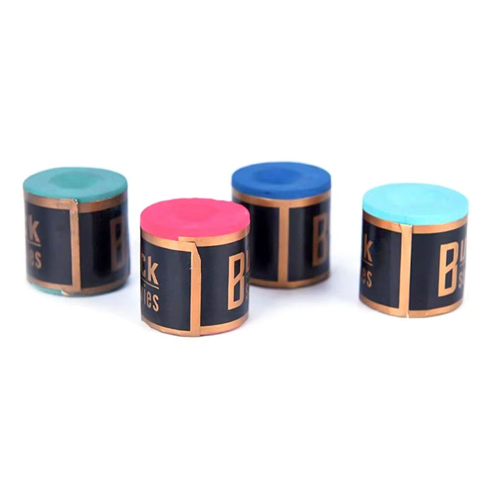 2Pcs/Set No-Slip Billiard Chalks Pool Cue Stick Chalk Snooker Easy Powder Billiard Chalk Pool Accessories Blue Green Red