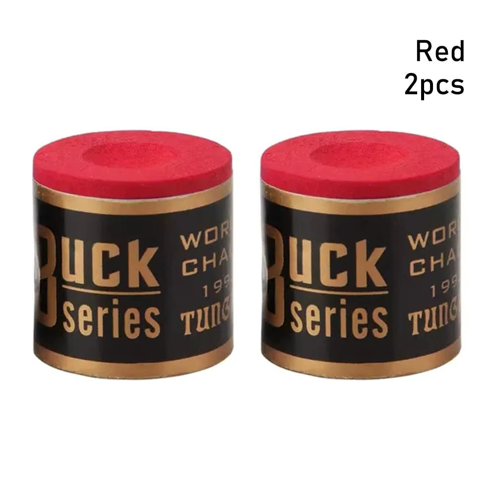 2Pcs/Set No-Slip Billiard Chalks Pool Cue Stick Chalk Snooker Easy Powder Billiard Chalk Pool Accessories Blue Green Red