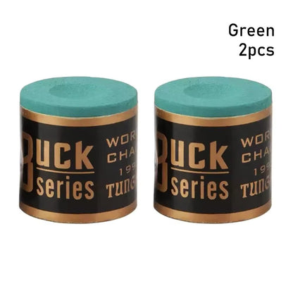 2Pcs/Set No-Slip Billiard Chalks Pool Cue Stick Chalk Snooker Easy Powder Billiard Chalk Pool Accessories Blue Green Red