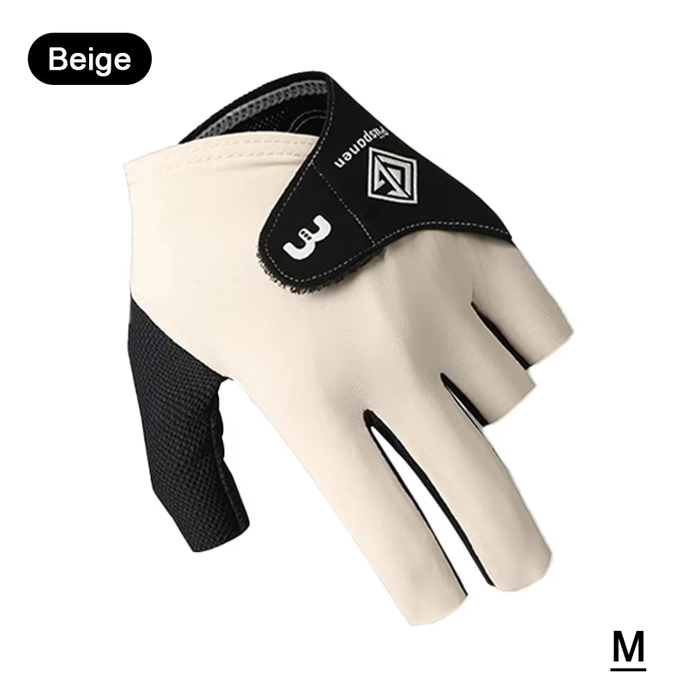 1Pc Billiards Glove Left Hand Snooker 5-Finger Glove Anti-Slip Breathable Billiard Training Gloves for Men and Women