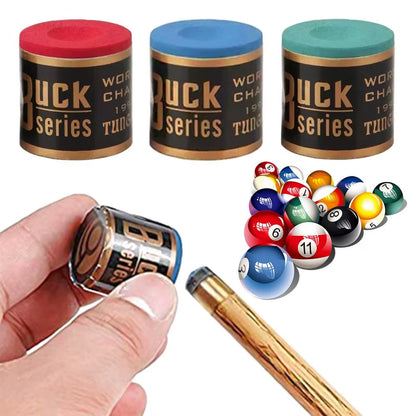 2Pcs/Set No-Slip Billiard Chalks Pool Cue Stick Chalk Snooker Easy Powder Billiard Chalk Pool Accessories Blue Green Red